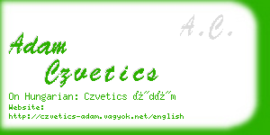 adam czvetics business card